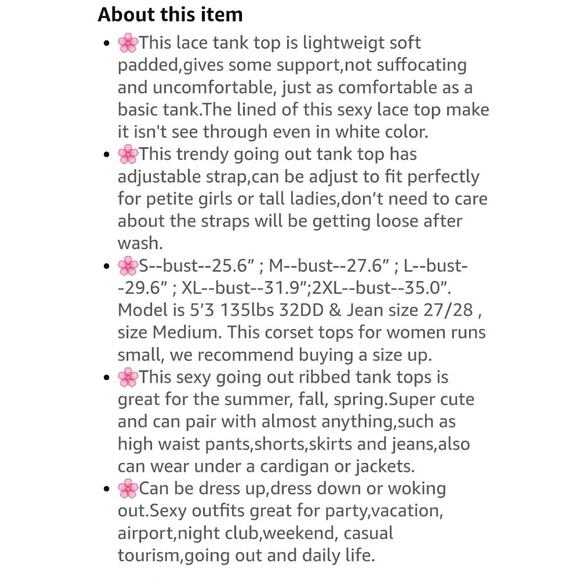 REORIA Sexy Square Neck Sleeveless Tank Crop Top Sz XL Trendy Lace Bustier - Picture 7 of 8